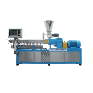 Twin Screw Extruder Used Plastic Compounding Machine for Testing Pelletizing PP PE HDPE PC PVC PET LLDPE PLC Motor Gear