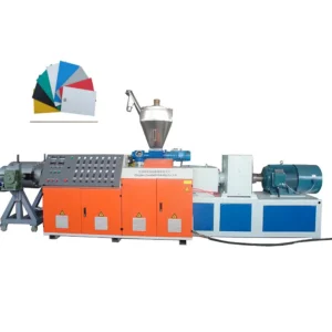 Twin Screw Extruder Used for PVC WPC Plastic Products Processing