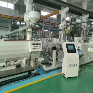 Twin Screw HDPE/LDPE/PE/PP Pipe Extrusion Machine with Gearbox Engine Bearing Motor for Production