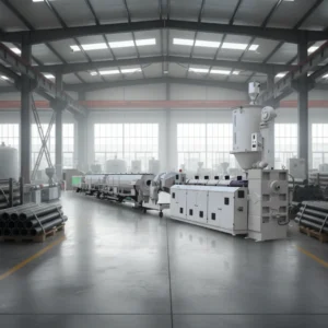 Twin Screw HDPE LDPE PE PP Pipe Machine with Long Service Life