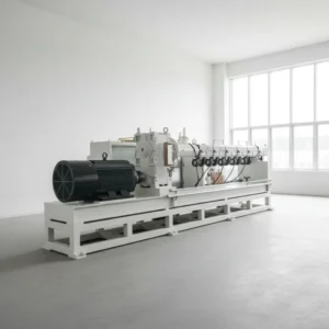 Twin Screw HDPE PP LDPE Pipe Production Line Customizable Dimensions PLC Control Long Service Life Core Bearing Motor