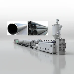 Twin Screw LDPE HDPE PE Pipe Production Line with PLC and Gearbox