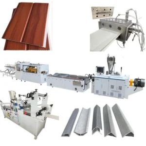 Twin Screw UPVC CPVC Ceiling Panel Making Machine PLC Controlled Automatic Energy Saving Extruder Pump Bearing CE