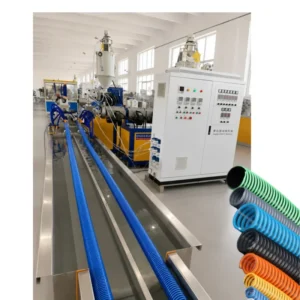 Two Pipes Extruder Machine for PVC Rib Reinforced Helix Profile Wound Corrugated Pipe Extrusion Equipment