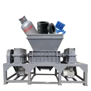 Two Shaft Shredder Large Sized Plastic Material Scrap Choppers Recycling Machine
