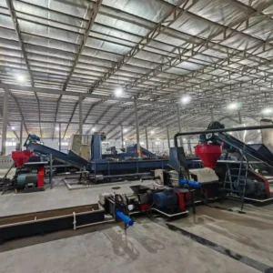 Two Stage Automatic Plastic Pellet Extruder Granulator Machine for PP PE Plastic Recycling & Washing Line