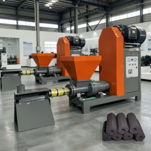 Type 50 Charcoal Forming Machine Wood Powder Rod Making Machine Sawdust Rod Making Machine Charcoal Spiral Extruder