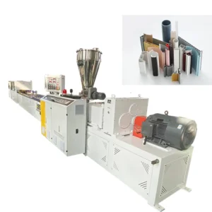UPVC PVC Plastic Profile Extrusion Production Line double Out Profiles Making Machine