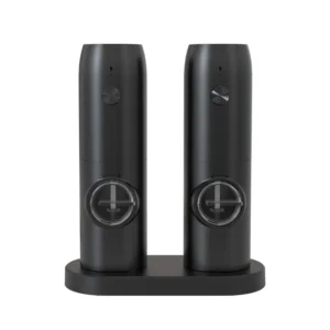 USB Rechargeable Electric Herb Grinder Automatic Plastic Salt and Pepper Grinder with Charging Base