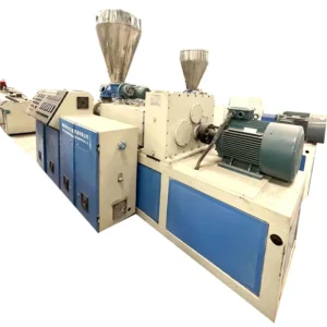 Used Conical Twin Screw Extruder Profile Extrusion Production Machine Line