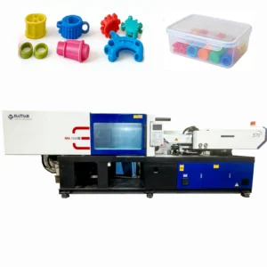 Used Haitian MA1600 Horizontal Hybrid Injection Molding Machine PLC 45mm Screw Diameter Servo Motor Automatic Bearing For