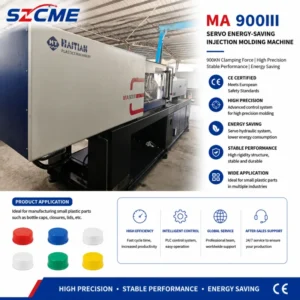 Used Haitian Small Plastic 90t Horizontal Hydraulic Injection Molding Machine CE 36 PLC Servo Motor 139g Injection Weight cap