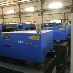 Used MA900 90 Ton Horizontal Injection Molding Machine PLC Motor Hydraulic 36mm Screw Diameter 153cm
