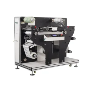VR320 Digital Roll to Roll Dual Cutting Head Stickers Rotary Label Die Cutting Machine with Slitter and Lamination