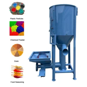Vertical Blender Plastic Mixer With Drying Helical Circular Stainless Steel Plastic Pellets Mixer
