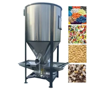 Vertical Blender Silo Mixing Tank Plastic Pellet Mixer Machine With Drying and Heating Plastic Vertical Mixer Machine
