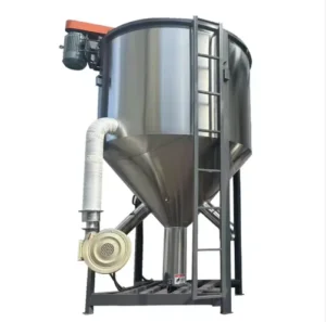 Vertical Color Mixer Industrial 500kg Capacity Plastic Particle Blending Machine