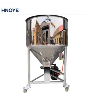 Vertical Plastic Color Mixer 50kg for Pellets Granules High Speed Homogeneous Mixing No Segregation