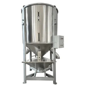 Vertical Screw Mixer for Plastic Pellets Food Processing Stainless Steel Construction Driven High Efficiency Mixer
