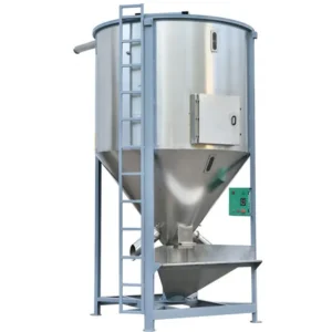 Vertical Stainless Steel Automatic Plastic Granules Mixer Raw Material Color Mixing Machine Gravity-Free 5 Tons Capacity