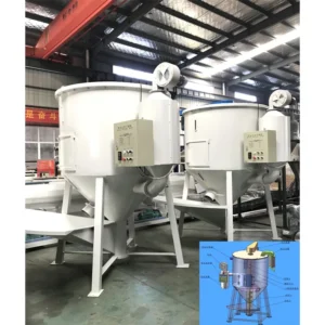 Vertical Type PE PP HDPE PET Plastic Pellets Mixer Mixing Dryer Machine