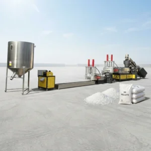 Waste Film Plastic Recycling Granulator Compactor Plastic Granulator Machine Film Woven Bag Granules Pelletizing Line