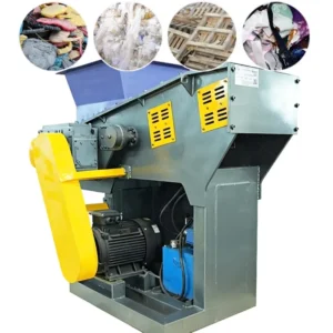 Waste Plastic PVC Pipe Fabric Shredder Industrial High Output Single Shaft Plastic Shredder