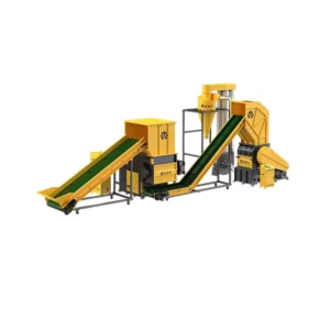 Waste Plastic Recycle Machine Line with Shredder Crusher and Dust Free Cyclone