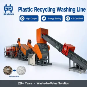 Waste Plastic Recycling Machine for PP PE HDPE LDPE Film Bags Low Energy Cost Complete Washing Production Line Plant