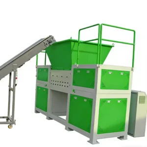 Waste Plastic Recycling Plant Long Service Life and Warranty Time Twin Shaft Shredder Machine