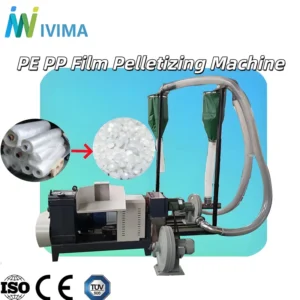 Waste Plastic Squeezing Pelletizing Machine Compacting Granulator for Wet PP PE Film and Woven Bag