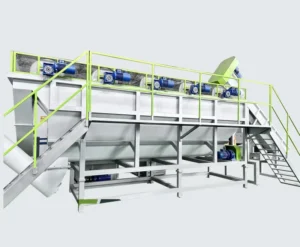 Waste Plastic Washing Line with Crusher HDPE Floating Washing Tank Plastic Washer Dryer