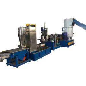 Waste pp Pe Film Woven Bags Plastic Compactor Double Stage Pelletizing Line Granulating Machine