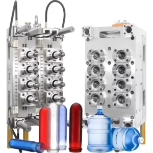 Water Pet Bottle Blow Mold Design, Water Bottle Cap Lid Plastic Injection Mold Tooling, Aluminum Bottle Mold, Resin with Handle