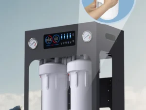 Water pre filter for under sink alkaline purifier with cartridge parts and 10 inch self cleaning system