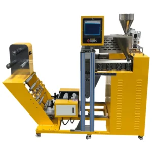 ZS 432 A 25 Small Laboratory Cast Film Machine Single Layer Sheet Extruder PA PE PS PVC Double screw High Accuracy Core